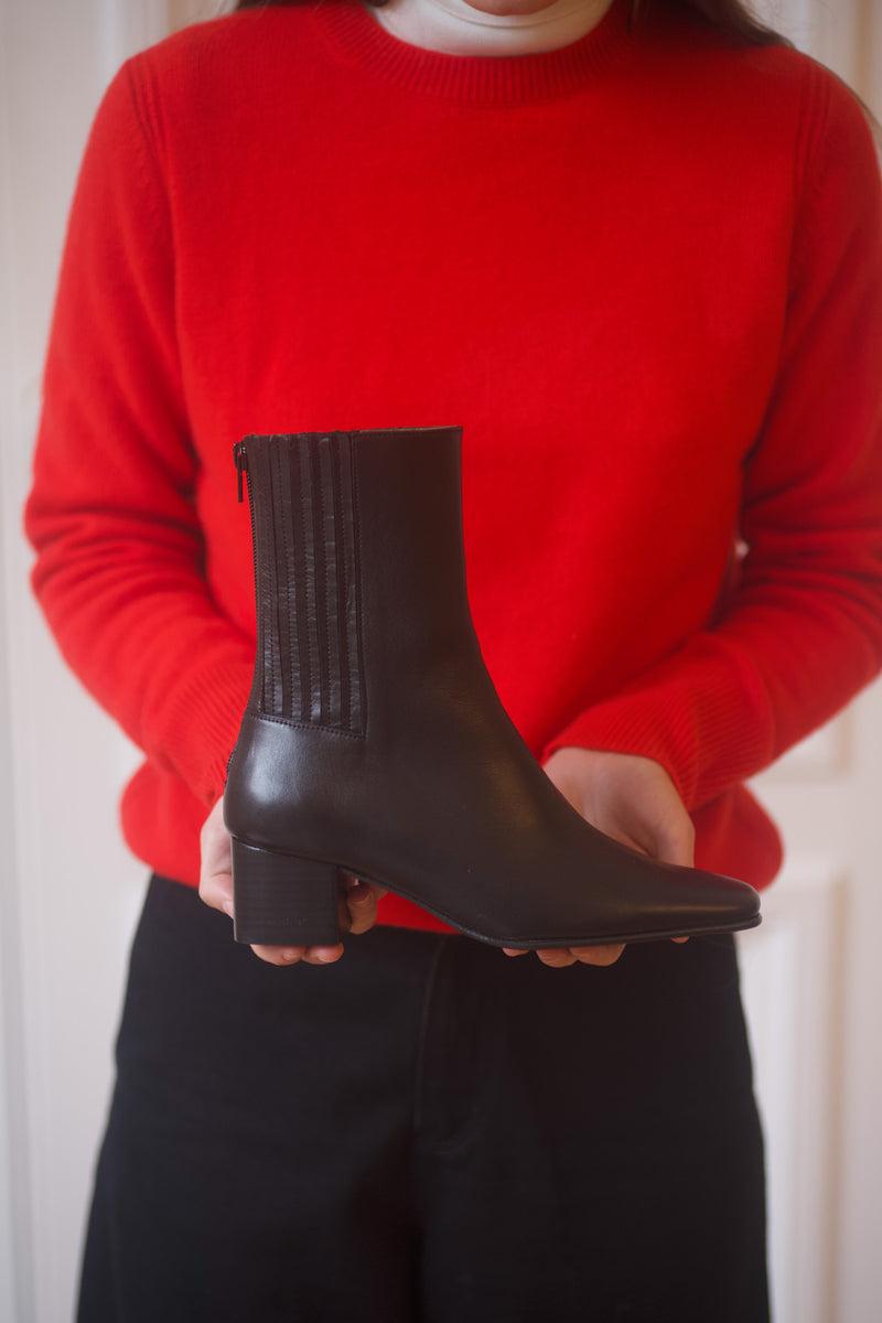 anne thomas Victoria Elastic Boots Calf Black