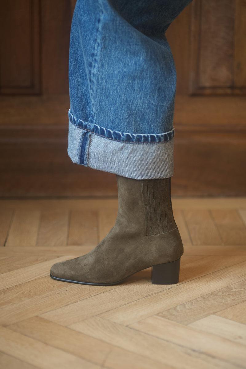 anne thomas Victoria Elastic Boots Softy Oliva