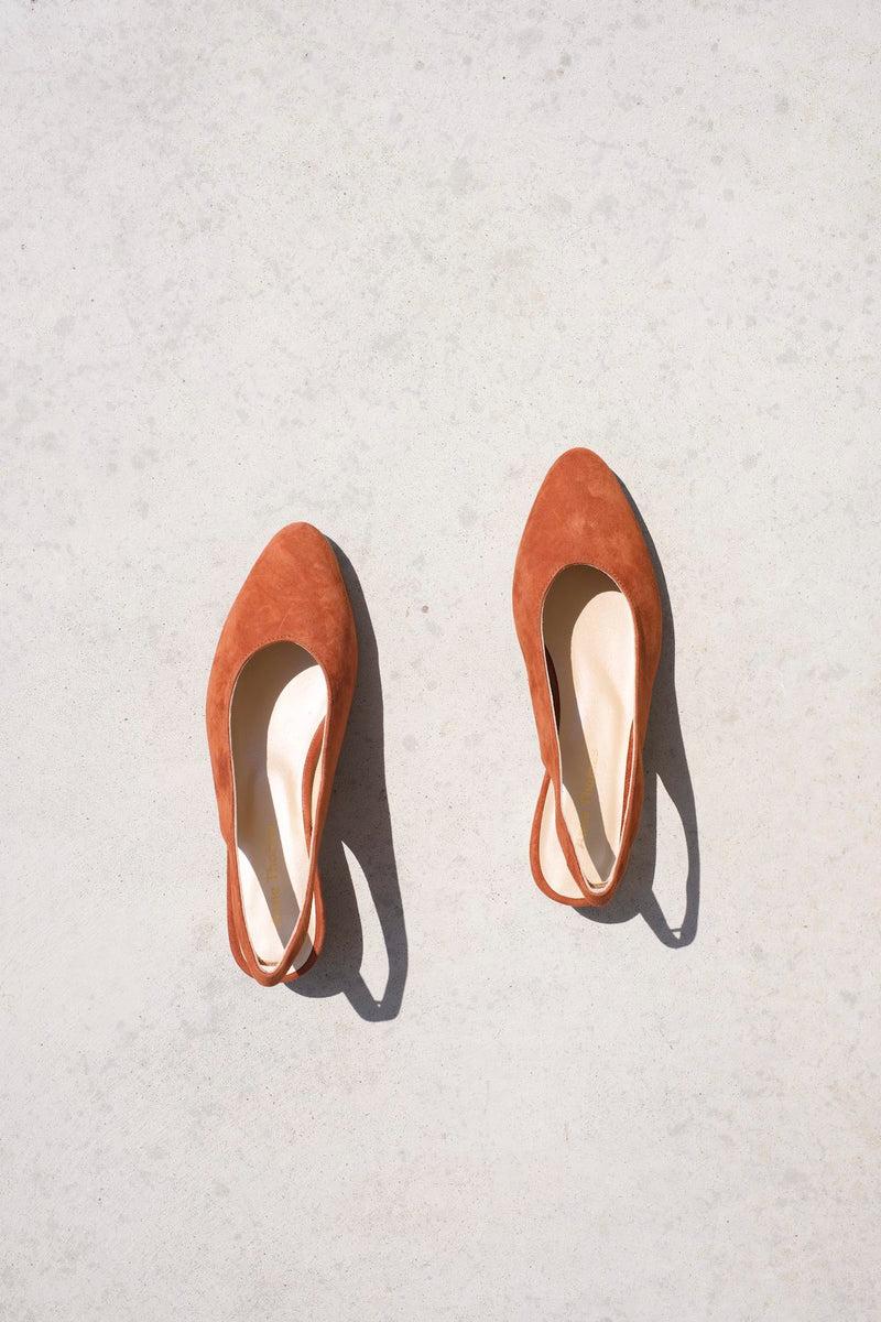 Anne Thomas Michele Slingback Velours Chutney / 38 Fitting