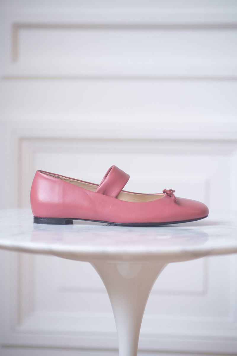 Anne Thomas Pré Vente - Colette Ballerina Nappa Rosa Barocco