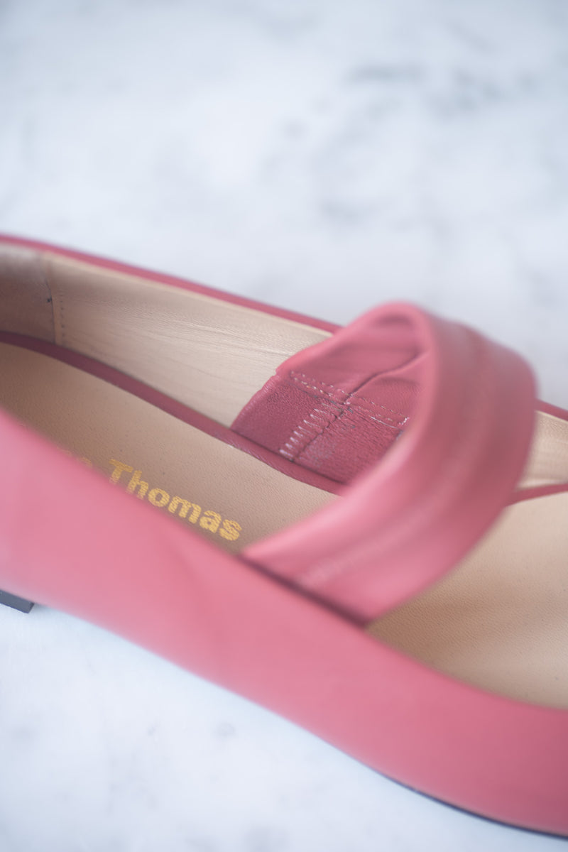 Anne Thomas Pré Vente - Colette Ballerina Nappa Rosa Barocco