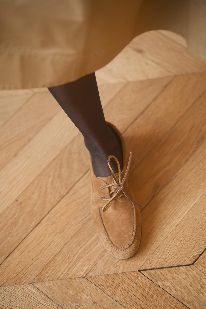 Anne Thomas Pré Vente - Portofino Boat Shoes Softy Cognac