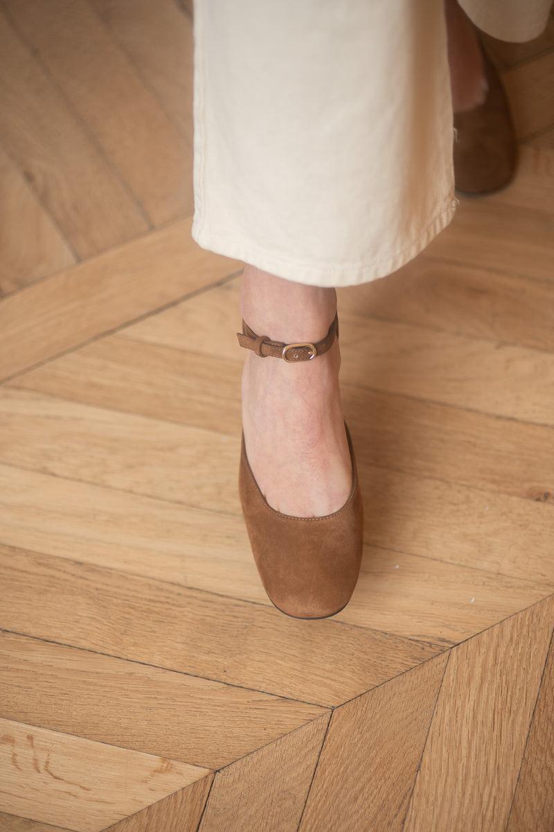 Anne Thomas Pré Vente - Venezia Sandals Velours Turcasso