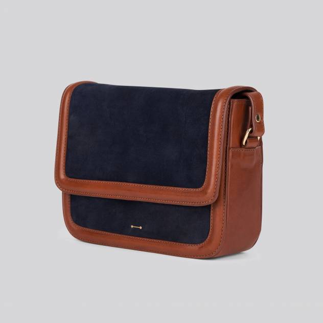 Anthology Paris Sac Sofia Bi MARINE/CUOIO