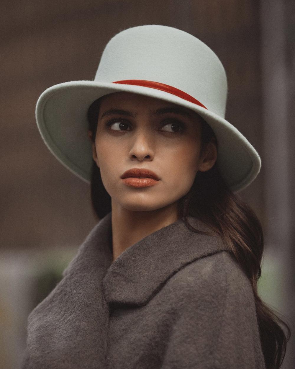 Anthony Peto Bella Cuir Wool Felt Montcapel White