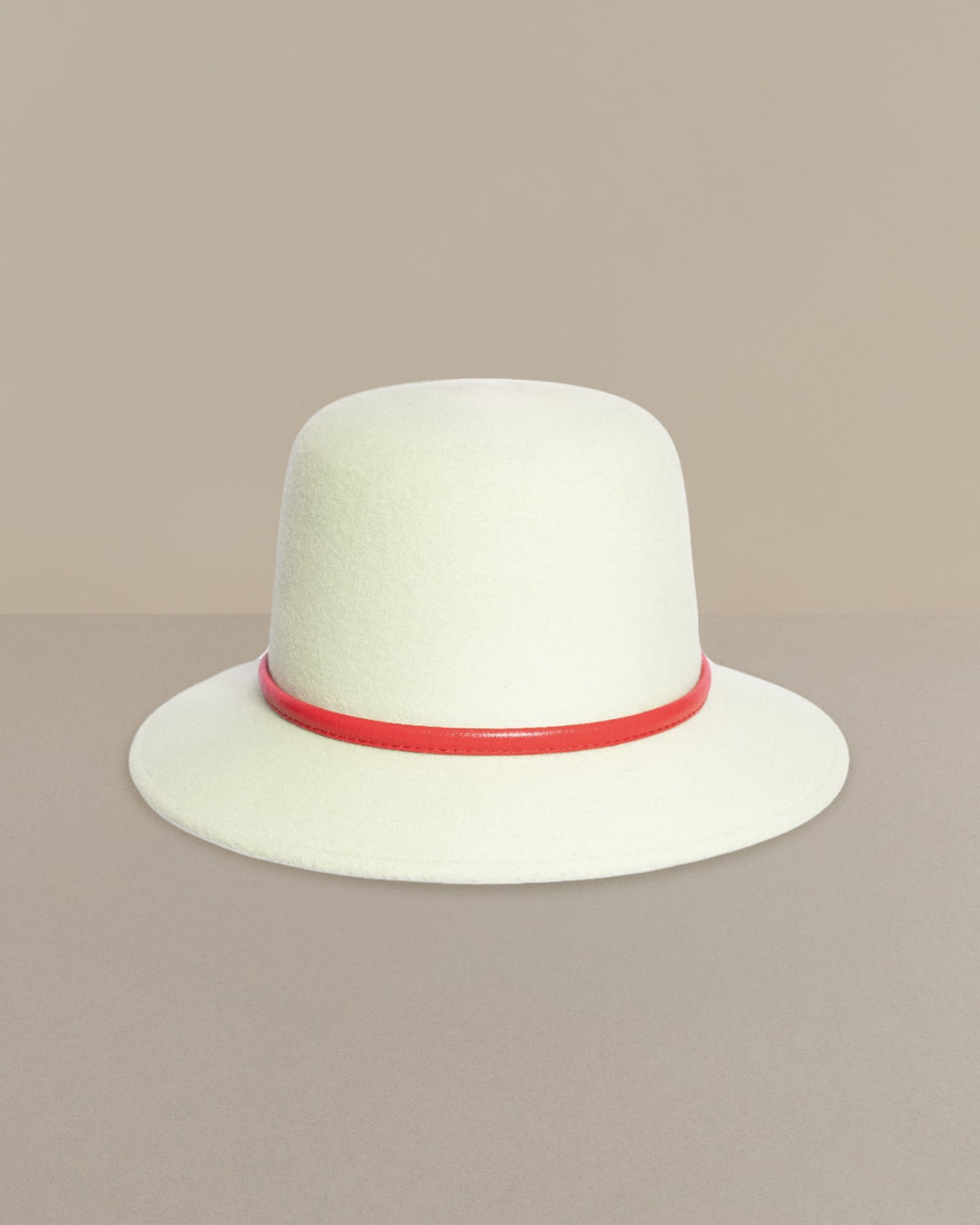 anthony peto bella cuir wool felt montcapel white