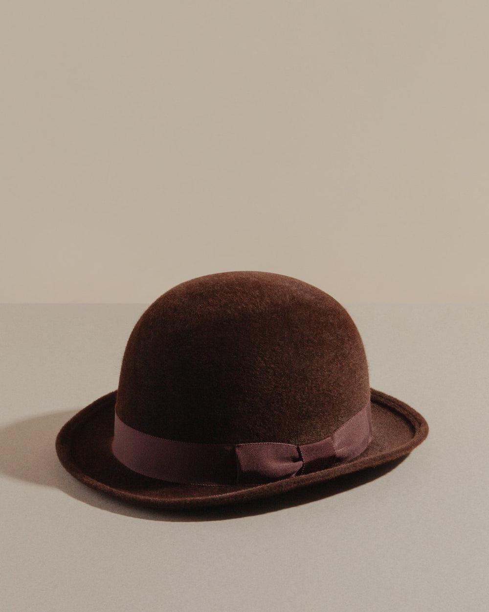 Anthony Peto Bowler Feutre Black;;;Brown;;;Leopard