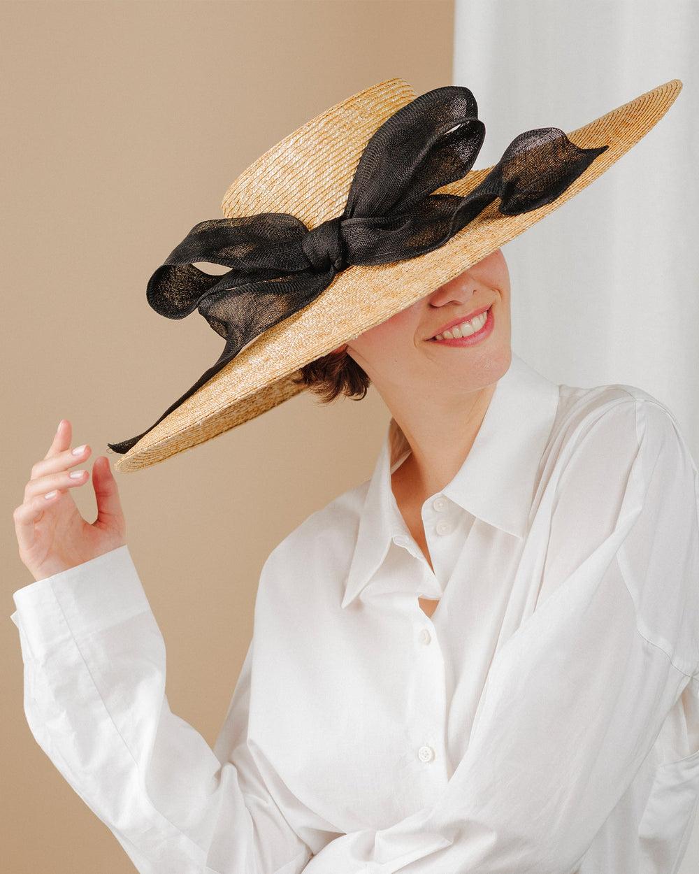 Anthony Peto Capeline Rozel Paille Natural;;;Black