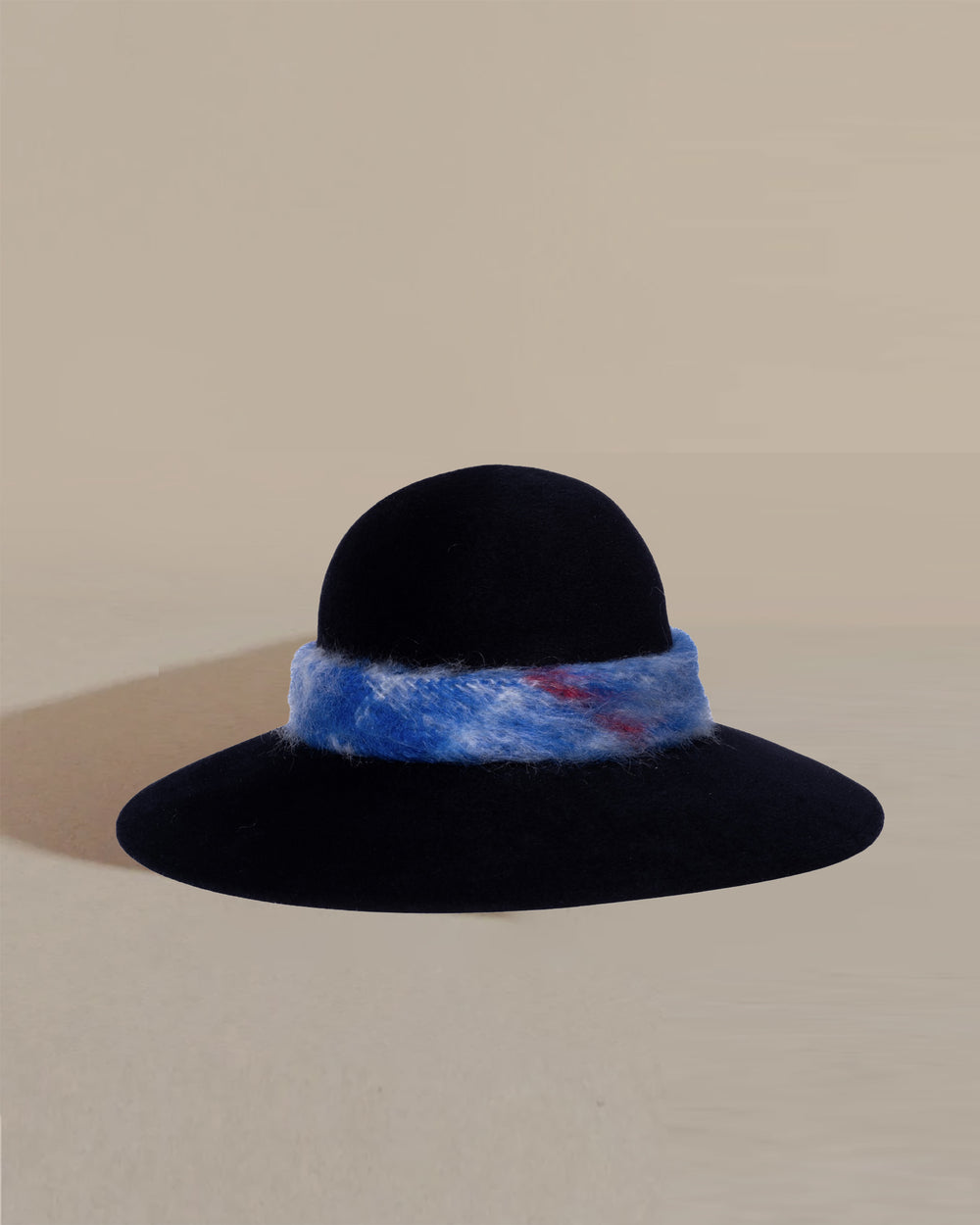 anthony peto capucine felt mohair Dark Navy;;;Plum