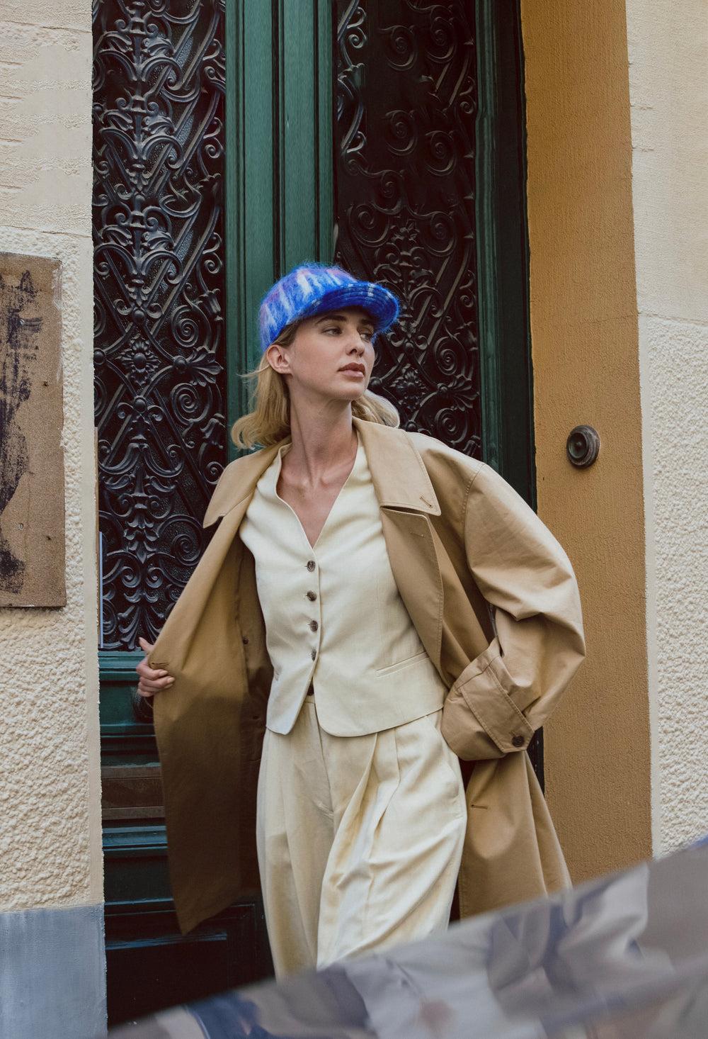 Anthony Peto Cavaletto Blue Tartan Mohair