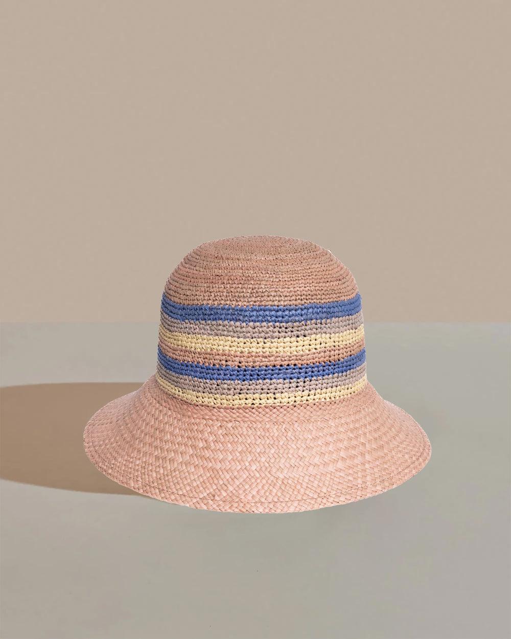 anthony peto clemence panama crochet blue yellow