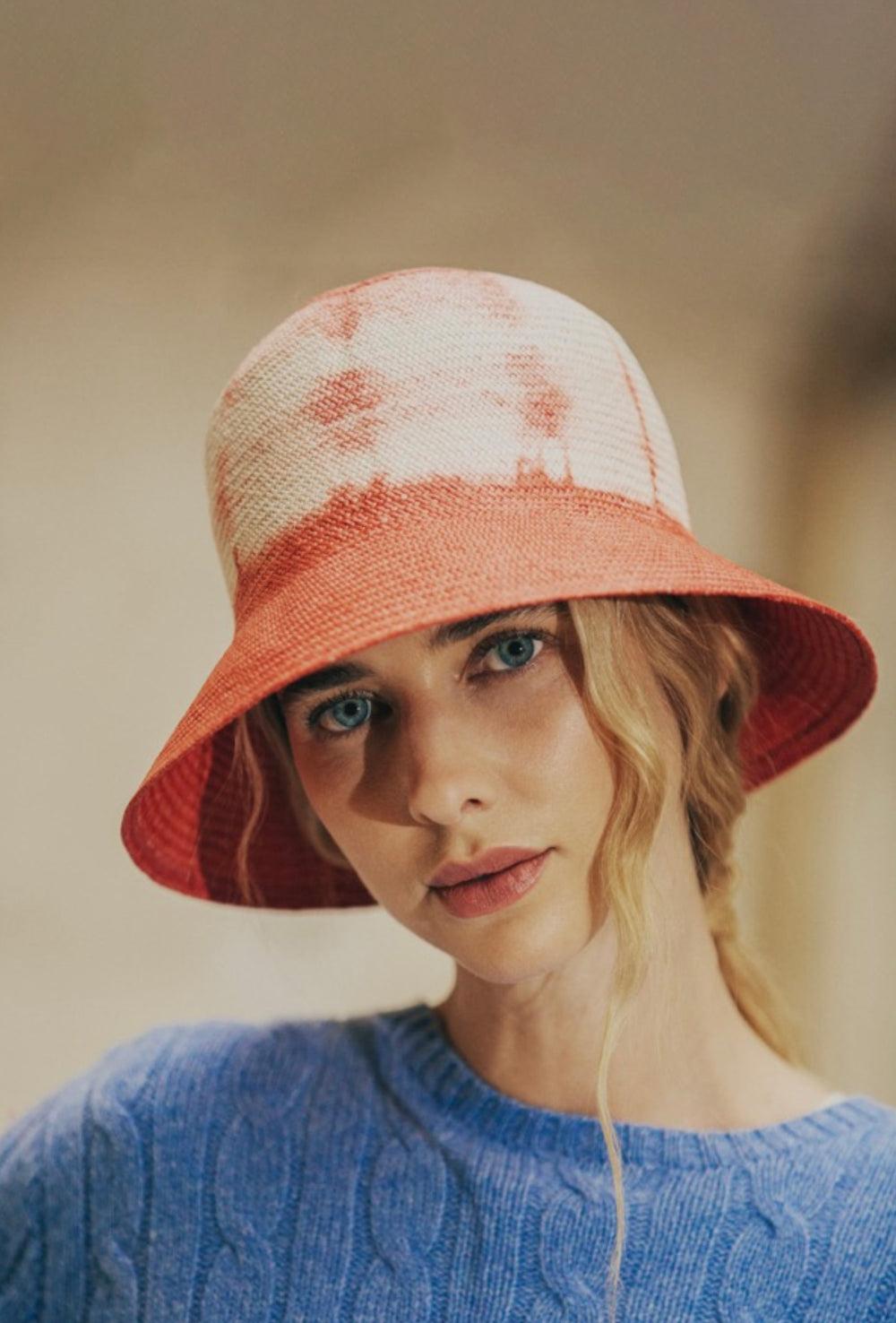 Anthony Peto Clemence Tie Dye Panama Rouge