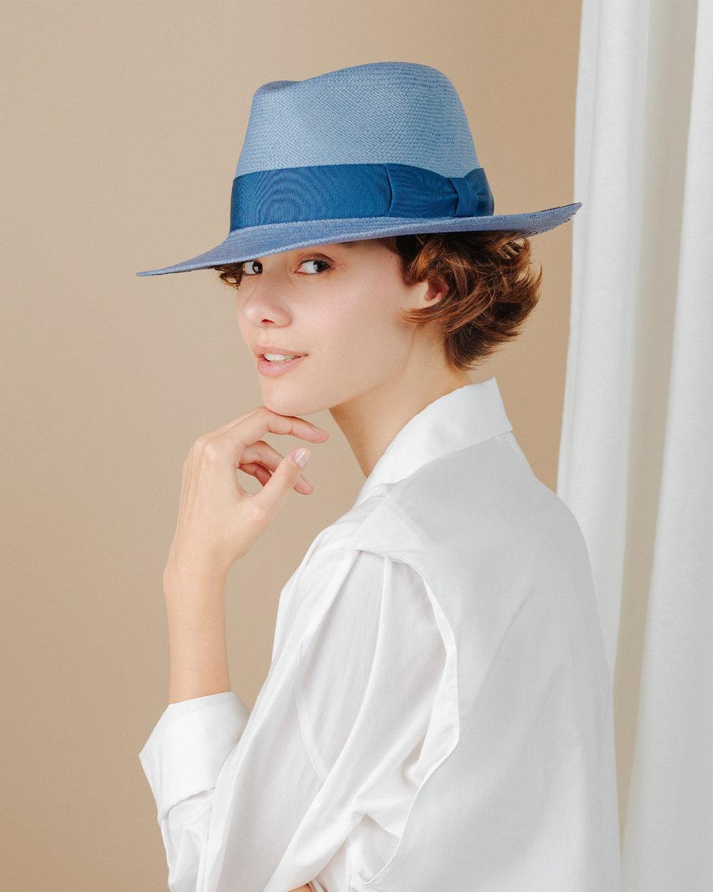 Anthony Peto Dusko Panama Blue;;;Salmon