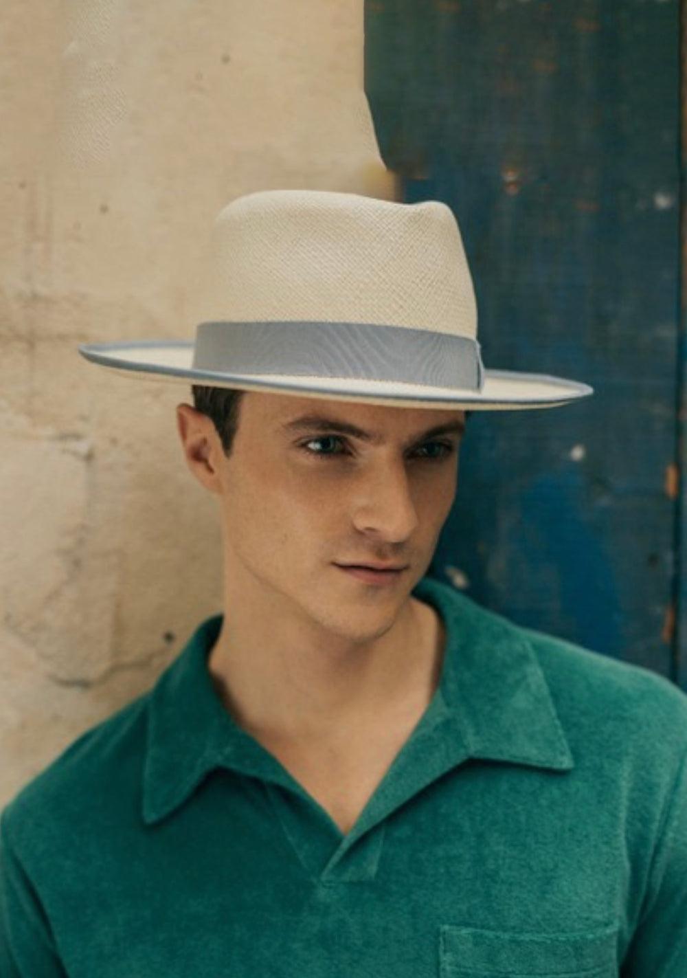 Anthony Peto Dusko Trim Panama Blue;;;Grey