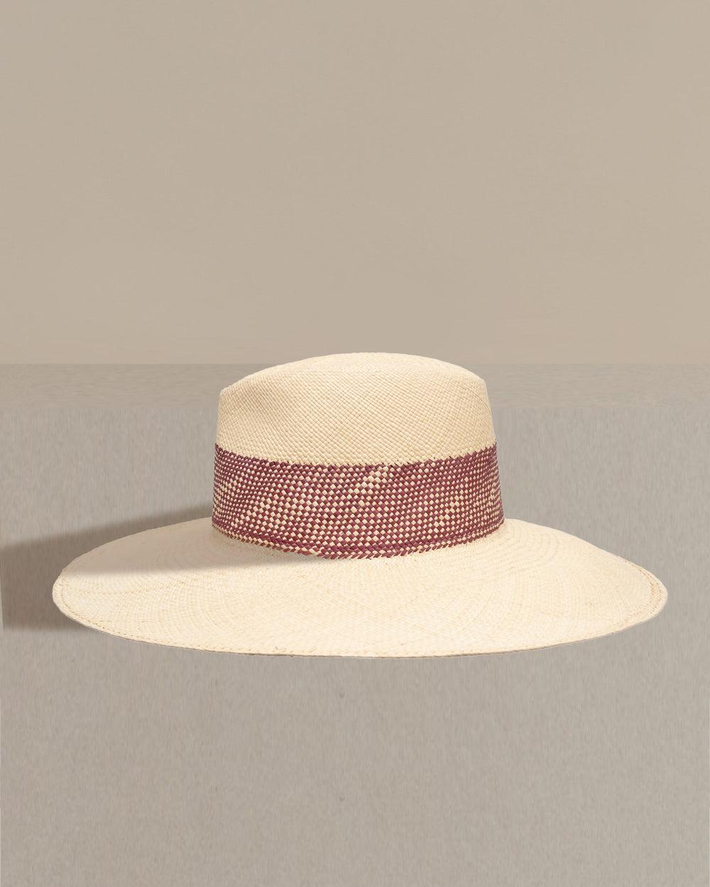 anthony peto dusko wide brim mesh weave panama