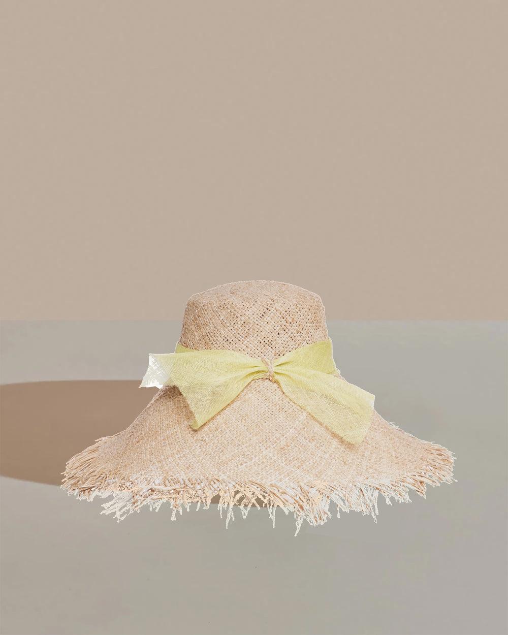 anthony peto idyll raffia with ribbon Yellow;;;Blue