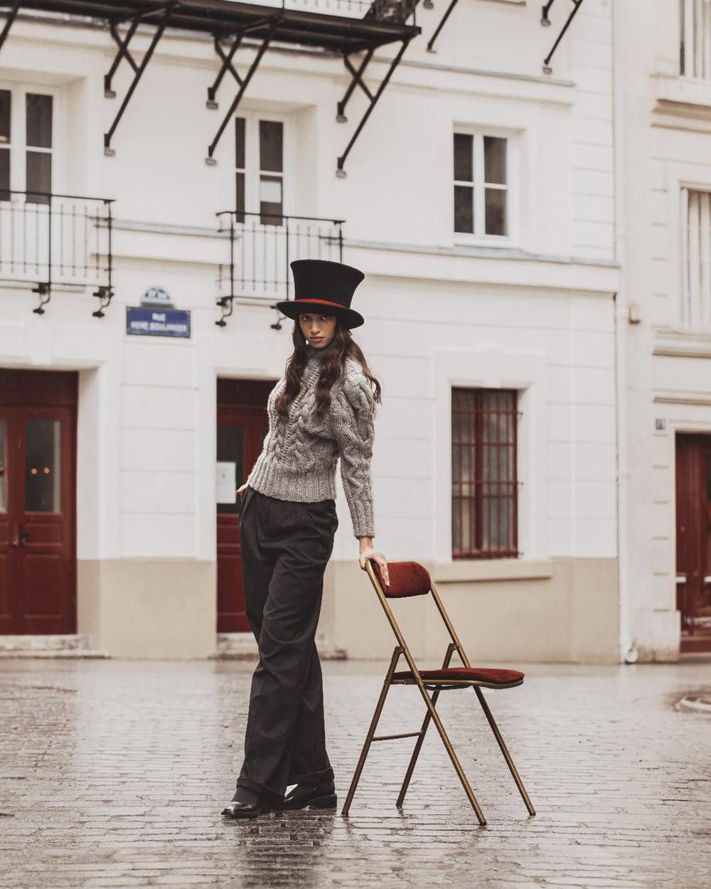 Anthony Peto Le Chapelier Fou Feutre Noir Black