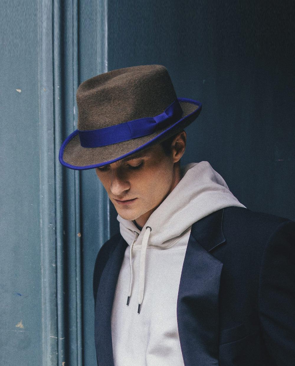 Anthony Peto Malecon Trim Wool Felt Loden;;;Cocoa