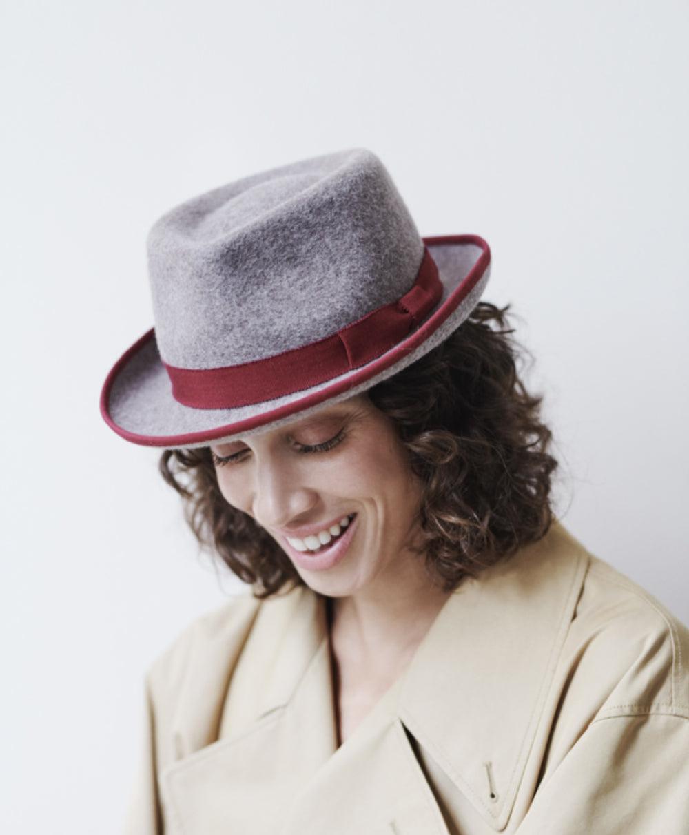 Anthony Peto Malecon Trim Wool Felt Loden;;;Cocoa