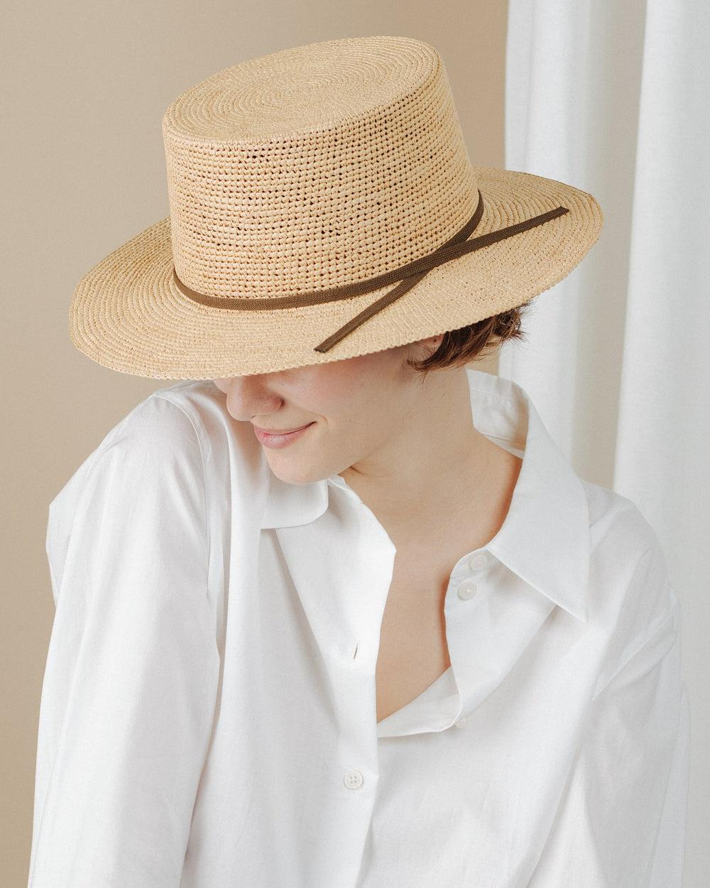 Anthony Peto Panama Crochet Beige;;;Natural