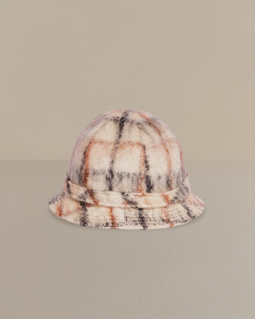 anthony peto petit chapeau rond mohair Beige