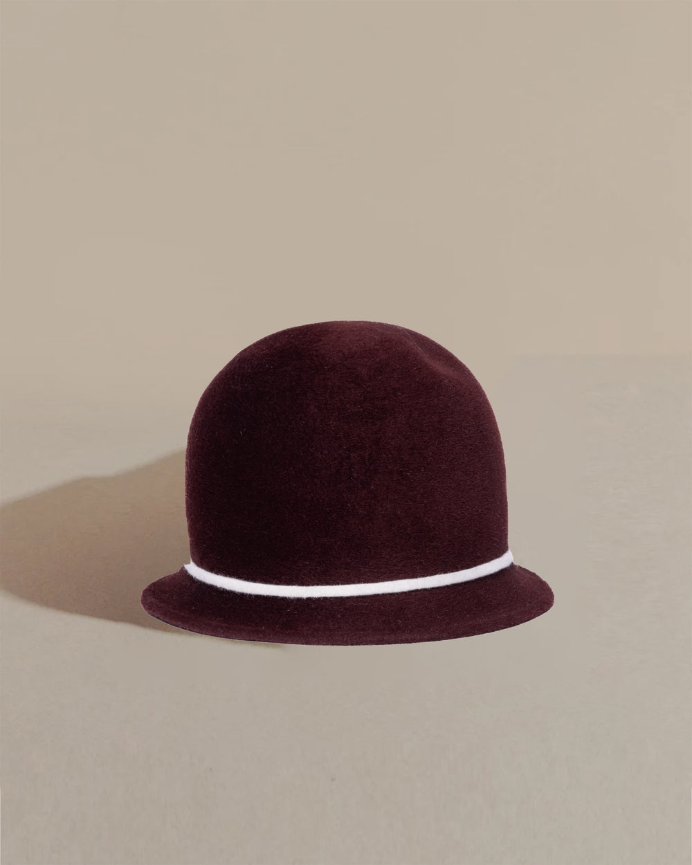 anthony peto petite cloche burgundy felt