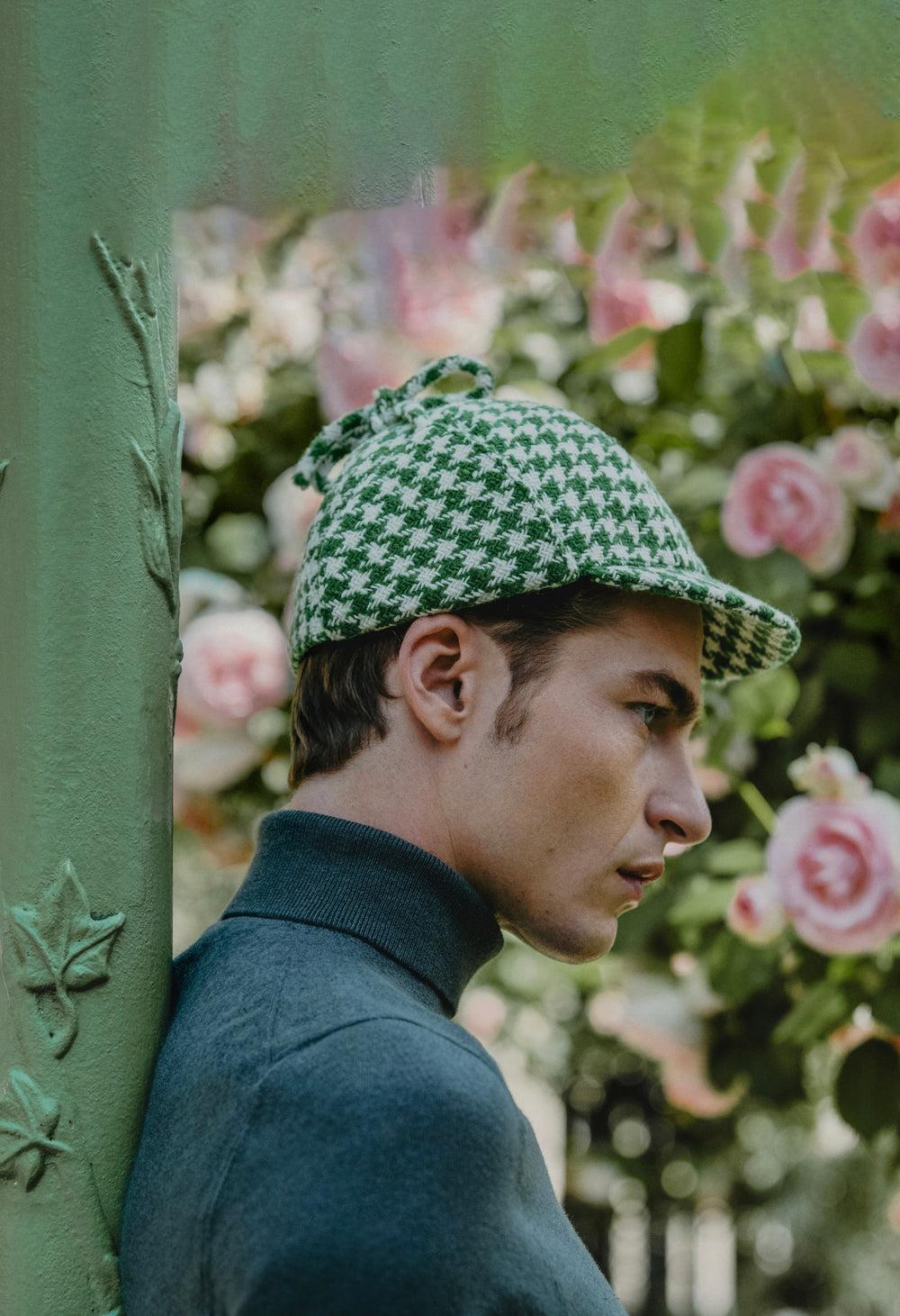 Anthony Peto Sherlock Green Houndstooth