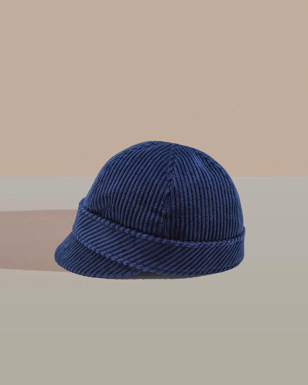 anthony peto swiss cap cotton corduroy Denim