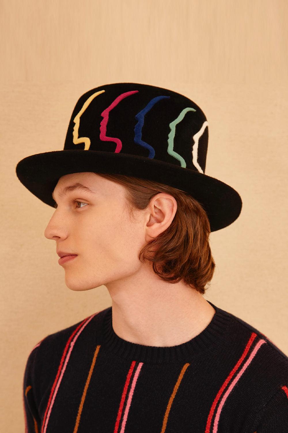 Anthony Peto Visages Felt Black