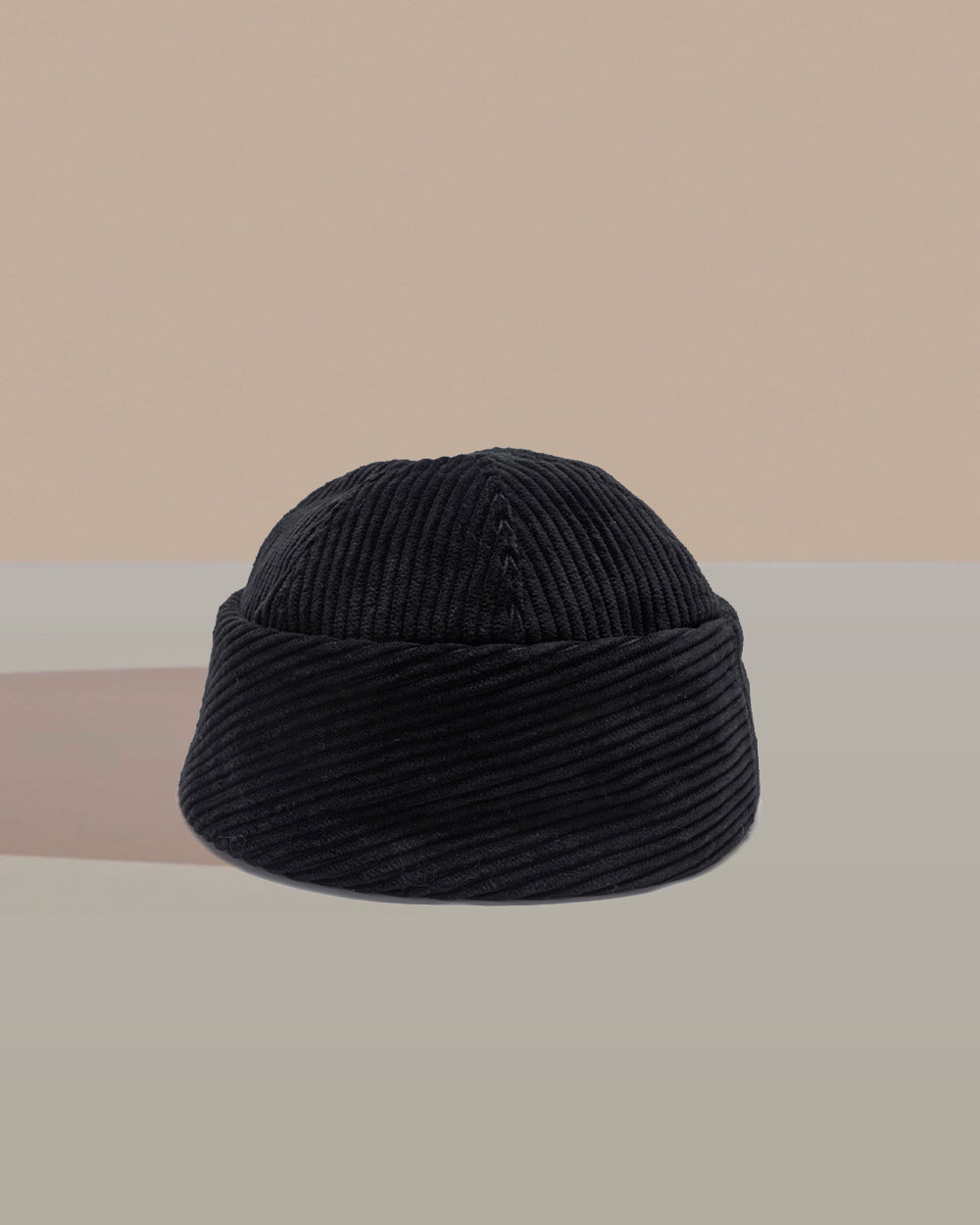 Anthony Peto Beanie Cotton Corduroy Scarlet;;;Black;;;Espresso