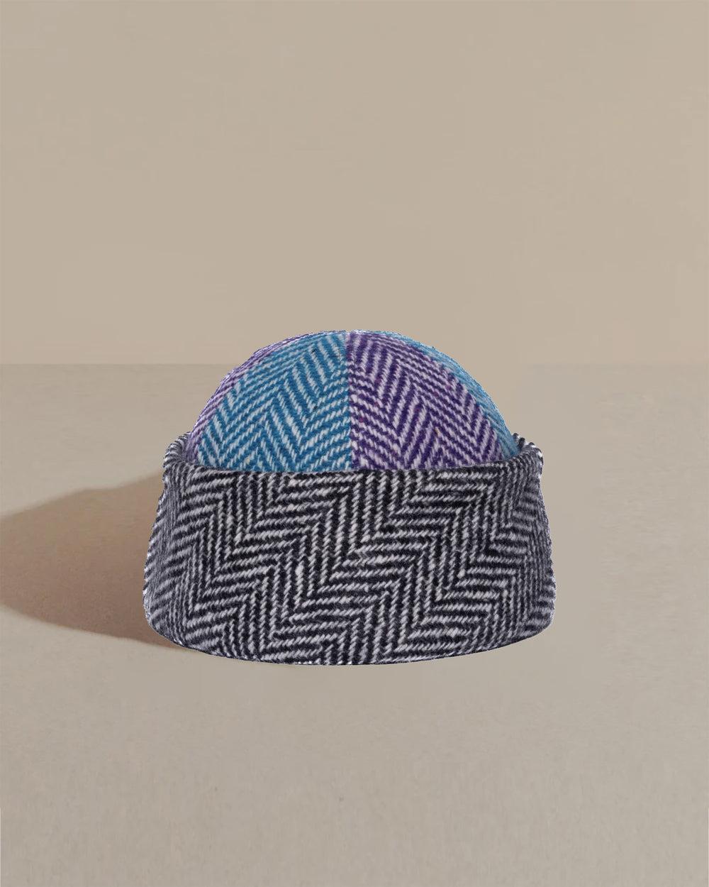 anthony peto beanie laine donegal tweed gris Donegal Tweed Brown