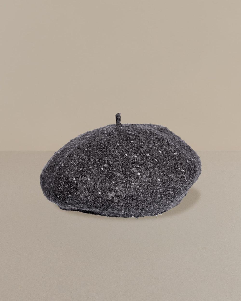 anthony peto beret montparnasse brown tweed Brown Tweed;;;Grey Bouclette White