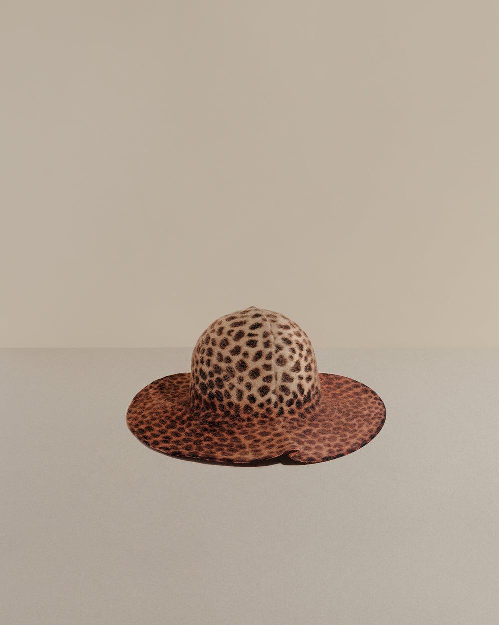 Anthony Peto Capeline Plissee Feutre Black;;;Leopard Print;;;Red
