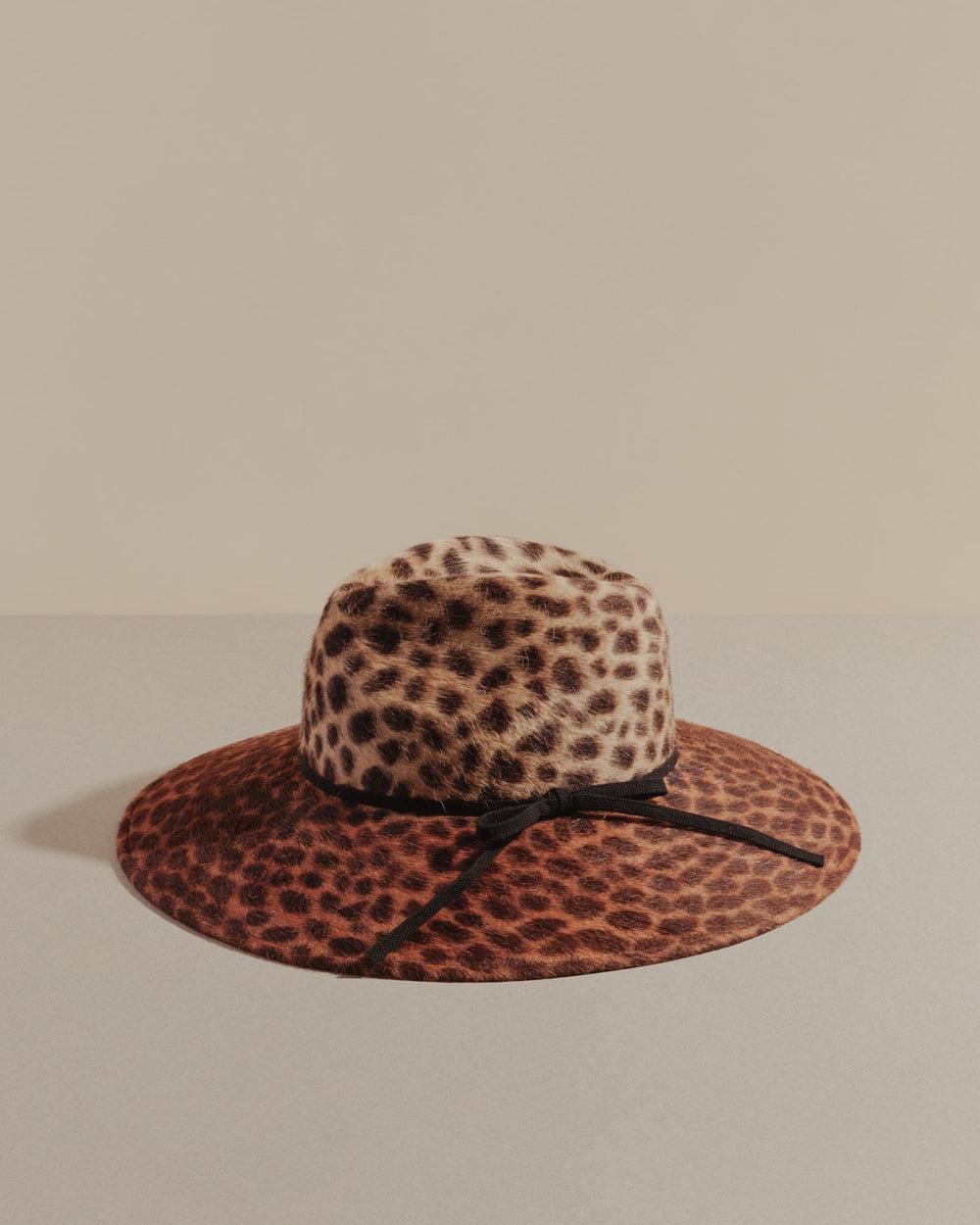 anthony peto casablanca feutre Black;;;Brown;;;Leopard Print;;;Red