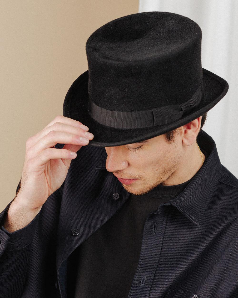 Anthony Peto Cassius Feutre Black;;;Grey;;;Leopard Print