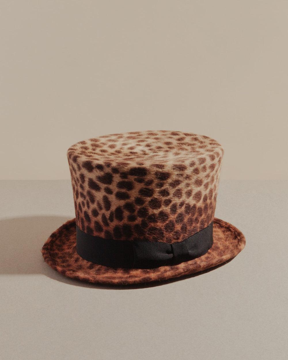 Anthony Peto Crackerjack Feutre Black;;;Leopard Print;;;Red