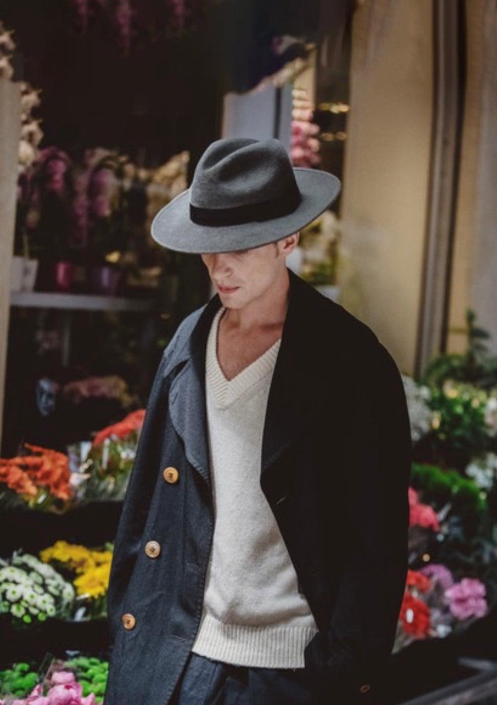 Anthony Peto Dante Felt Verdigris Dark Grey;;;Verdigris