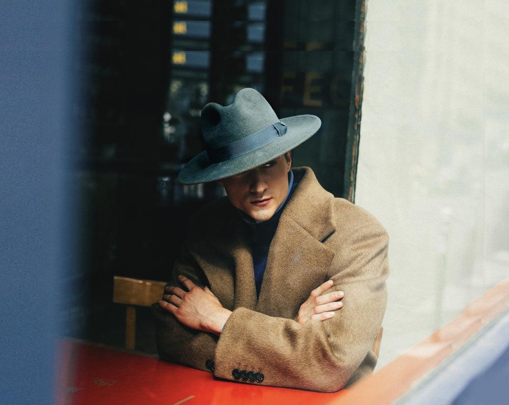 Anthony Peto Dante Felt Verdigris Dark Grey;;;Verdigris