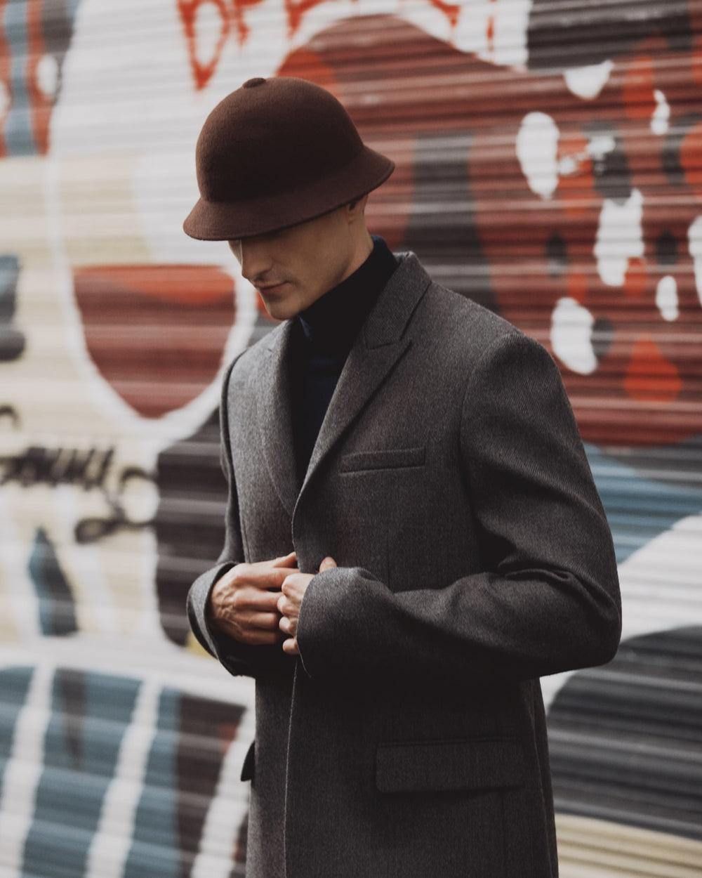 Anthony Peto Hopper Montcapel Laine Feutre Marron Brown