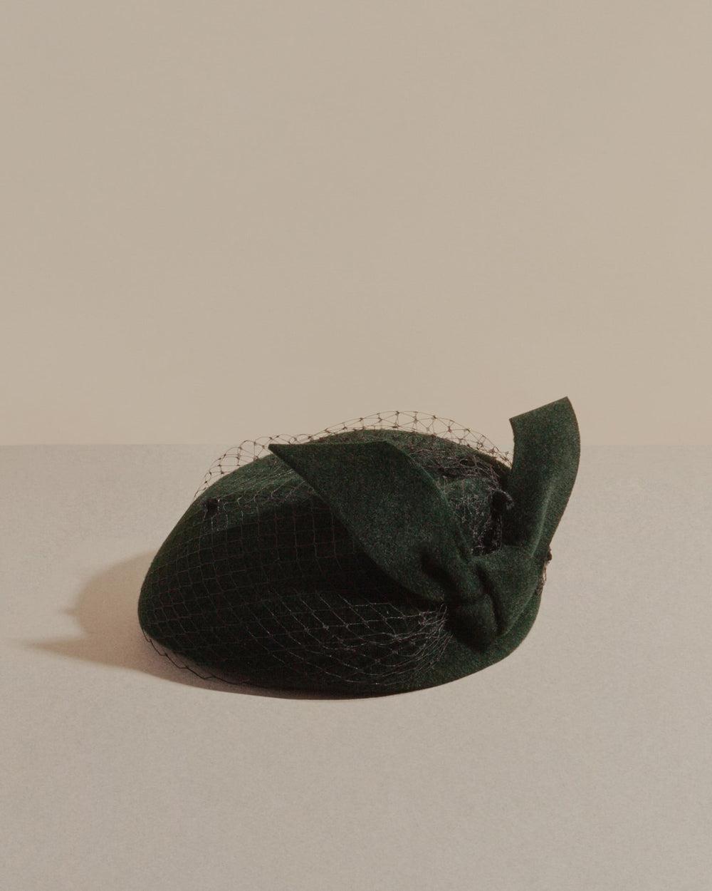 anthony peto nina voilette feutre Black;;;Brown;;;Deep Forest Green;;;Red