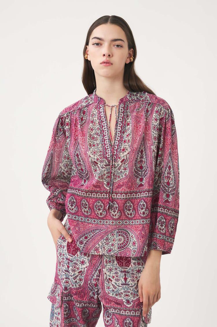 Antik Batik Blouse Ample Bohème En Coton