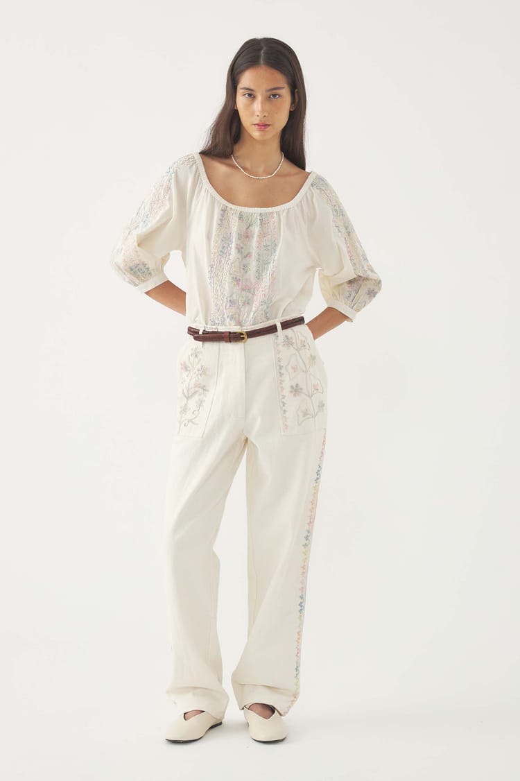 Antik Batik Blouse Brodée Alex