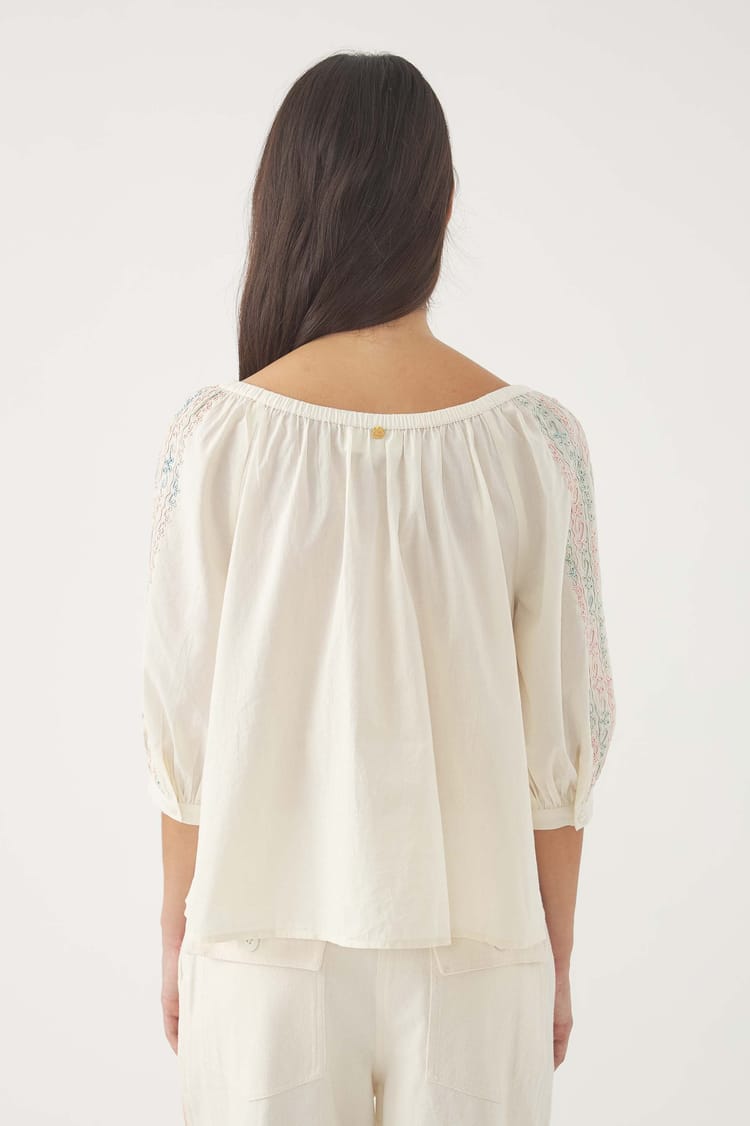 Antik Batik Blouse Brodée Alex