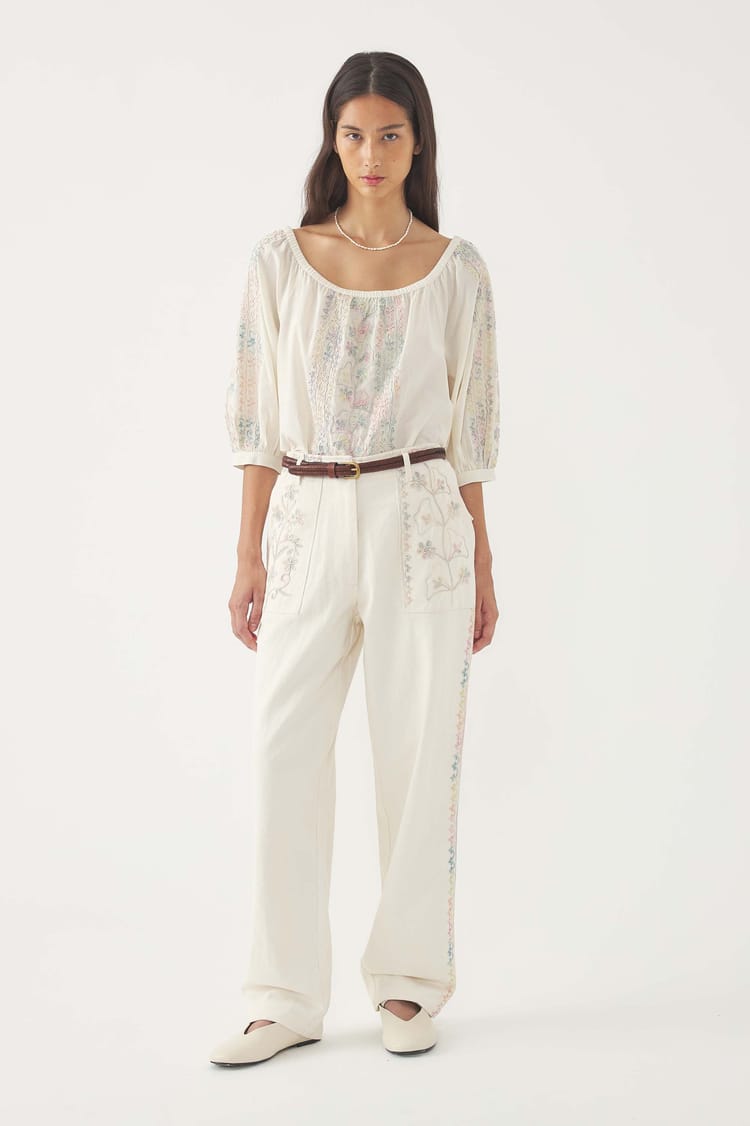 antik batik Blouse brodée Alex