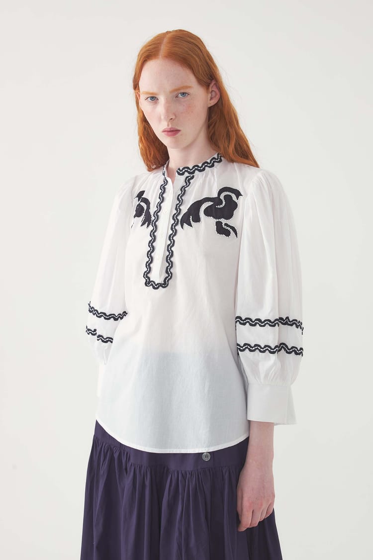 Antik Batik Blouse Brodée Dalli