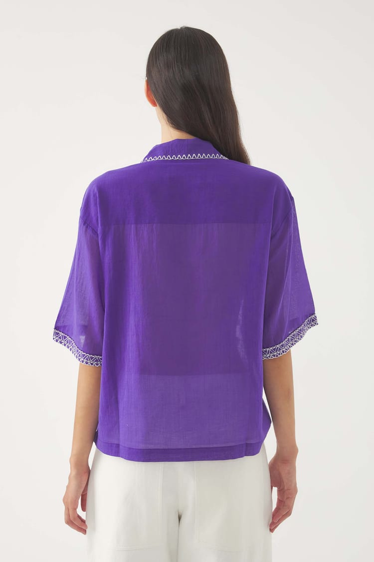 Antik Batik Blouse Brodée Suzane