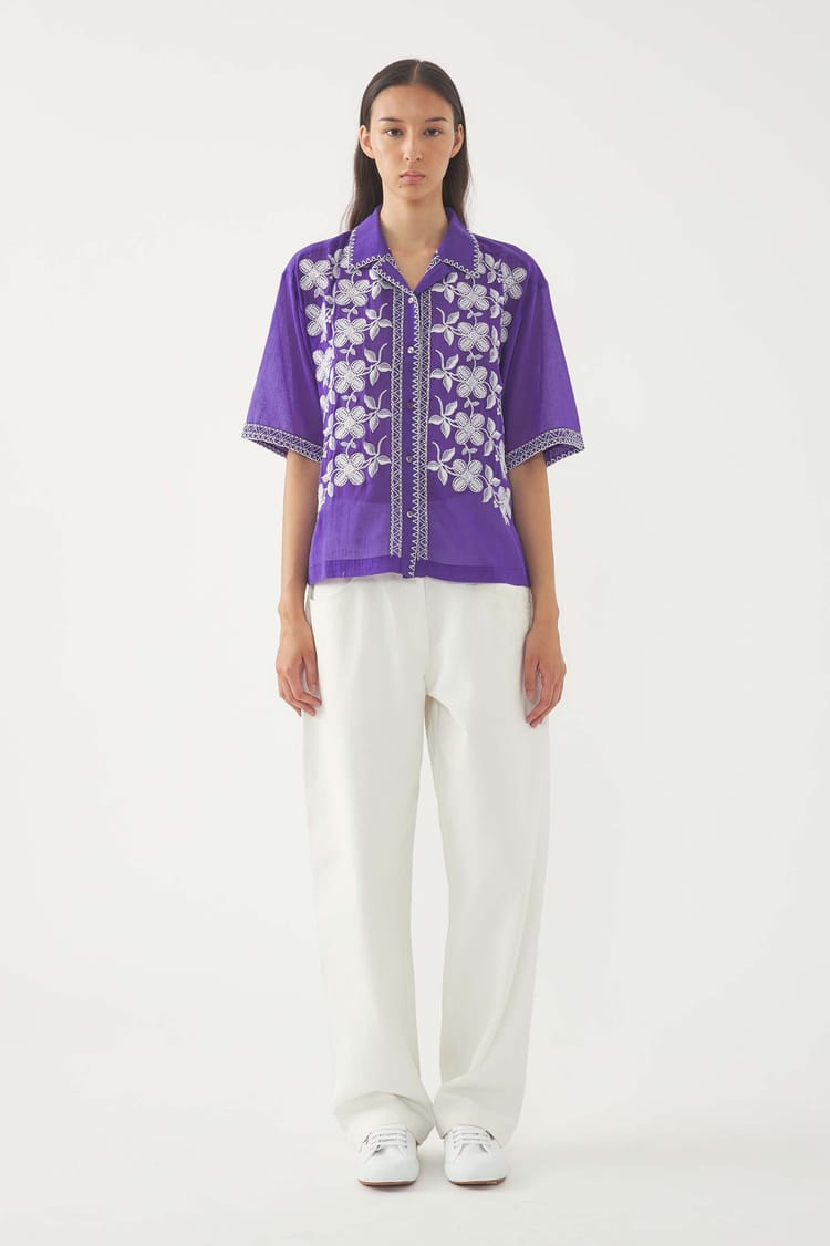 antik batik Blouse brodée Suzane