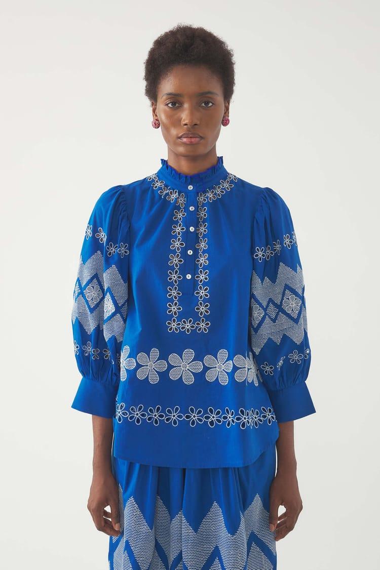 Antik Batik Blouse Brodée Tolede