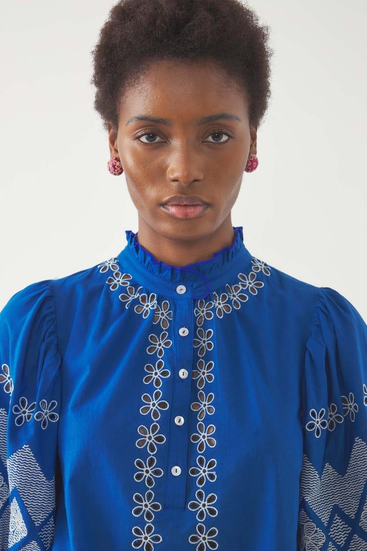 Antik Batik Blouse Brodée Tolede