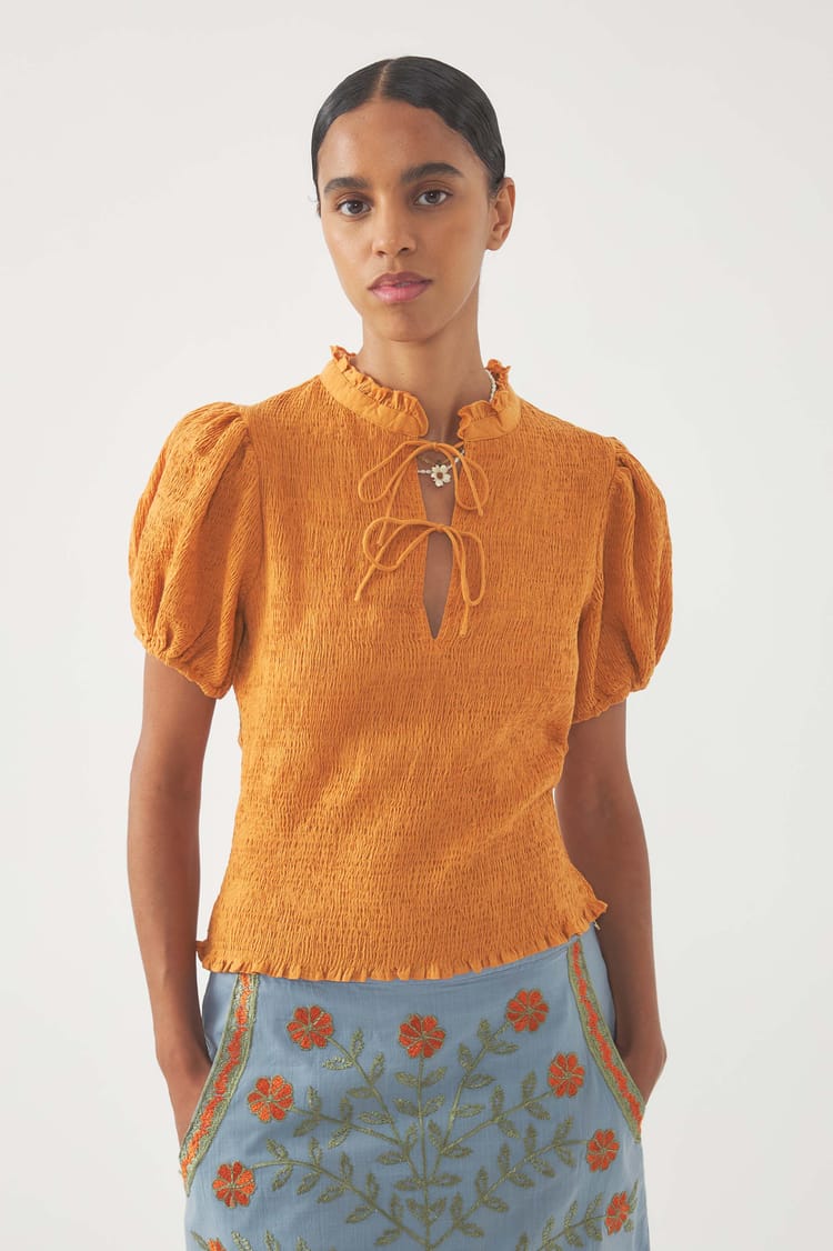 Antik Batik Blouse Smockée Angelo